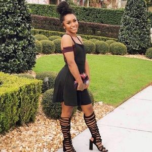 Black Pinafore Dress